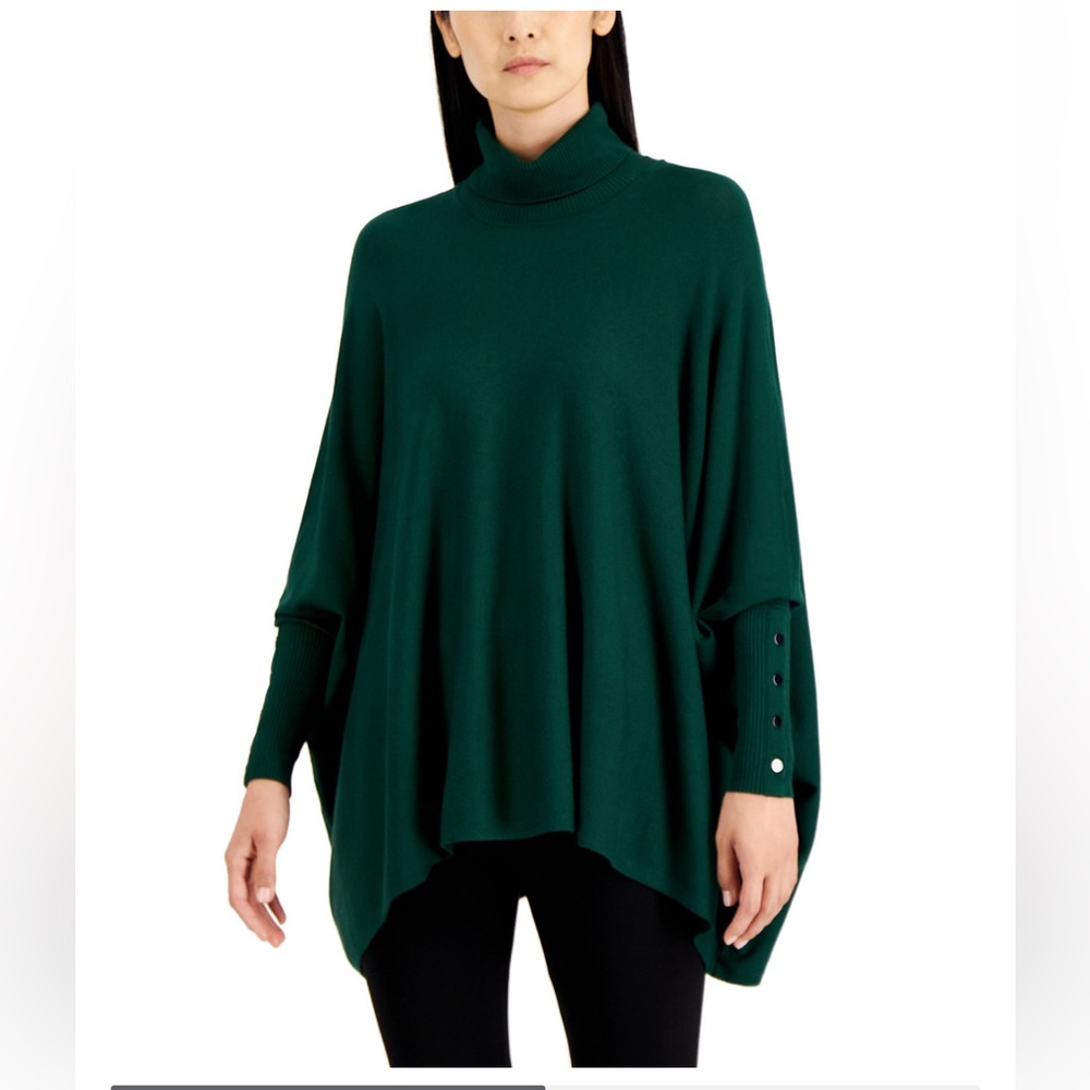 Turtleneck Poncho Sweater by Alfani